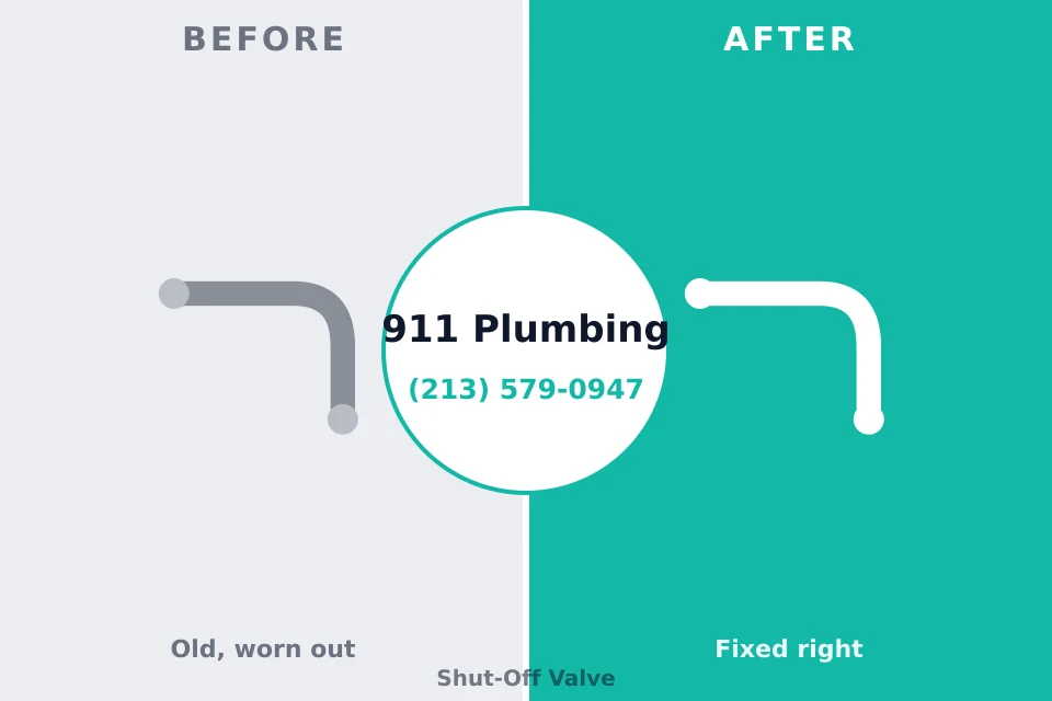 Before and after: plumbing repair Rustburg, VA